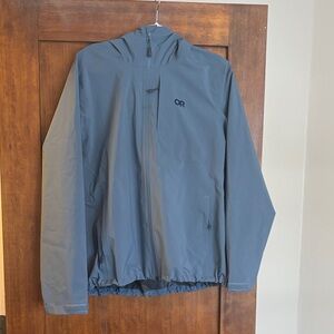 Outdoor Research Woman’s Blue Raincoat
